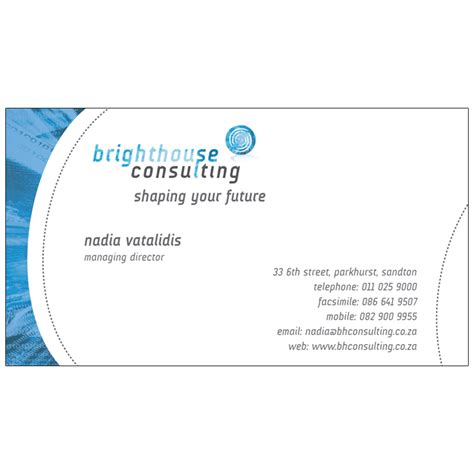 Discover 1 consultant business cards design on dribbble. Brighthouse Consulting: Business Card Design | Kangaroo Digital