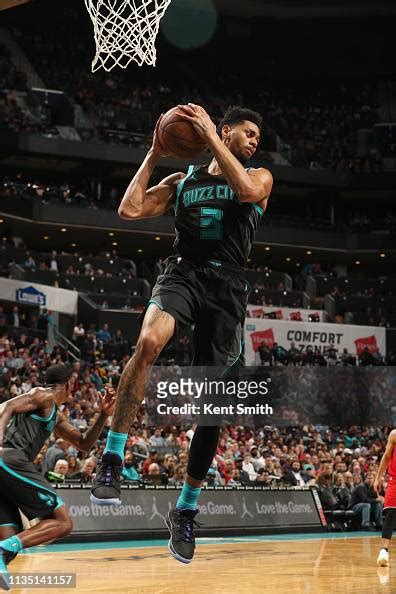 Jeremy Lamb Of The Charlotte Hornets Grabs A Rebound During The Game