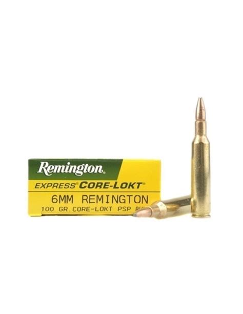 Munitions Remington Cal 6mm Rem 100gr Armurerie De La Bourse