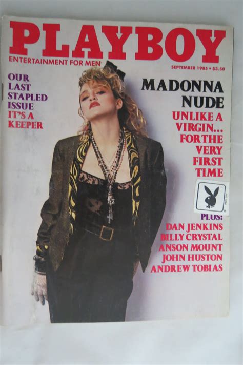 PLAYBOY MAGAZINE MADONNA NUDE SEPTEMBER 1985 De Playboy 1985 Revista