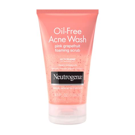 Neutrogena Oil Free Pink Grapefruit Acne Wash Face Scrub 42 Fl Oz