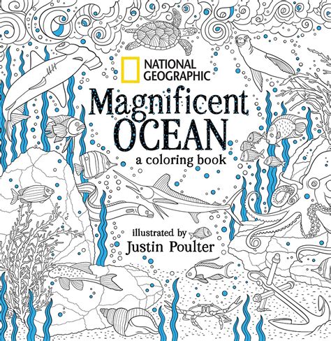 National Geographic Magnificent Ocean A Coloring Book Paperback