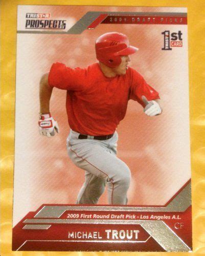 Mike Trout Rookie Card 2009 Tristar Prospects 20 Mike Trout First