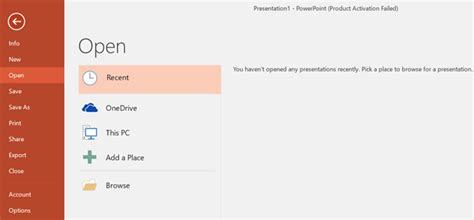 File Tab In Powerpoint 2016 Wikigain