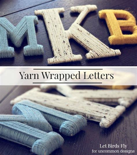 Yarn Wrapped Letters Yarn Wrapped Letters Letter A Crafts Yarn Diy