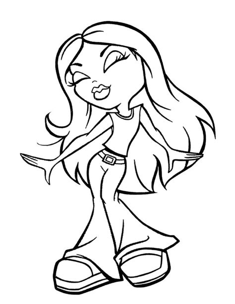 Bratz Cartoons Free Printable Coloring Pages