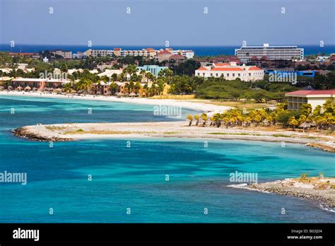 Oranjestad City And Coastline Aruba West Indies Caribbean Central