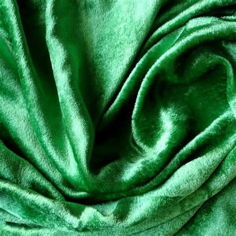 Emerald Green Velvet Fabric Yardage Curtain Fabric Fashion Etsy