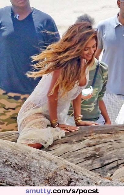 Nicole Scherzinger Nip Slip On The Set Of Her New Music Video In Malibu