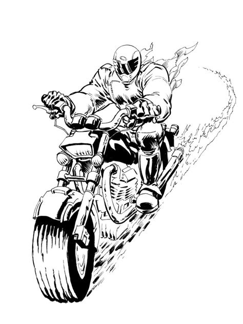 Motorcycle Rider Drawing At Getdrawings Free Download