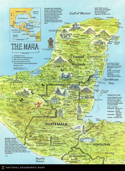 The Mayan Empire Map