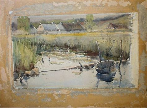 Stepan Kolesnikoff 1879 — 1955 Rural Landscape 1915 Sketch