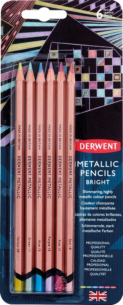 Derwent Metallic Pencils Set Künstlerbedarf Von Boesner