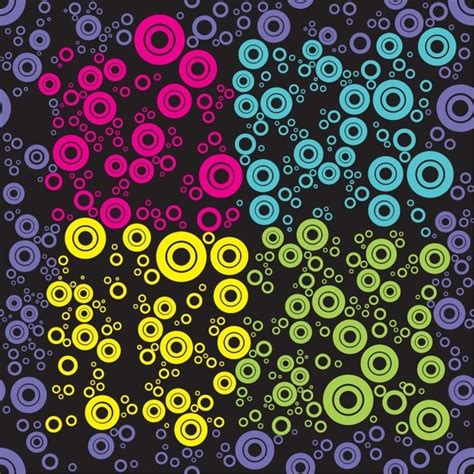 Abstract Seamless Retro Pattern Background Vector Illustration Free