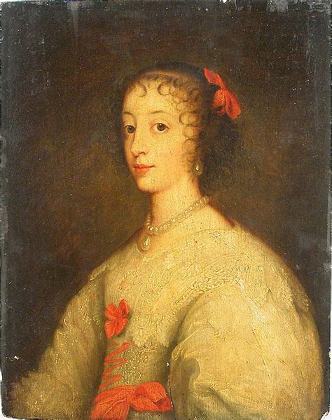 Portrait De Henriette De France 1605 1669 Fille D Henri Iv épouse De Charles Ier Et Reine D