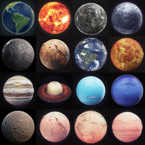 Solar System High Poly 3D Model Collection | CGTrader