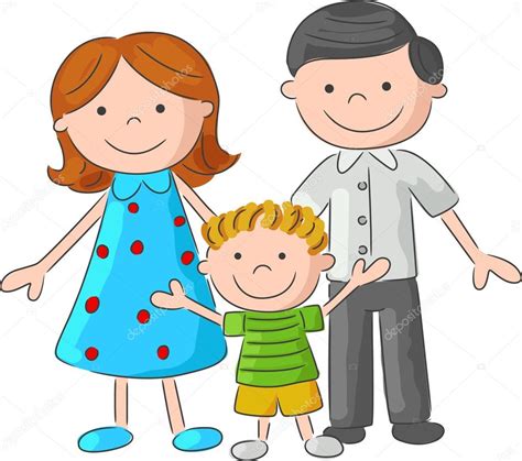 Imagenes De Familias Animadas De Tres Familia De Dibujos Animados De