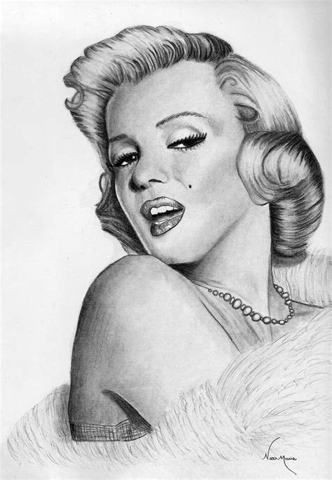 Marilyn Monroe Drawing By Alley9 On Deviantart