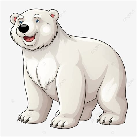 Ilustración De Dibujos Animados De Oso Polar PNG dibujos Llevar Oso