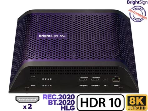 Brightsign Xc2055 Xc5 8k Digital Signage Player With Dual Hdmi Outputs