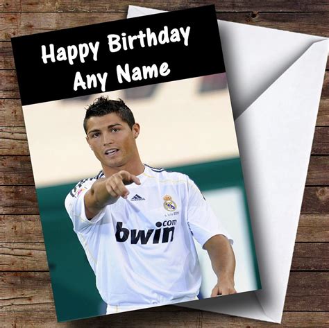Ronaldo Personalised Birthday Card The Card Zoo