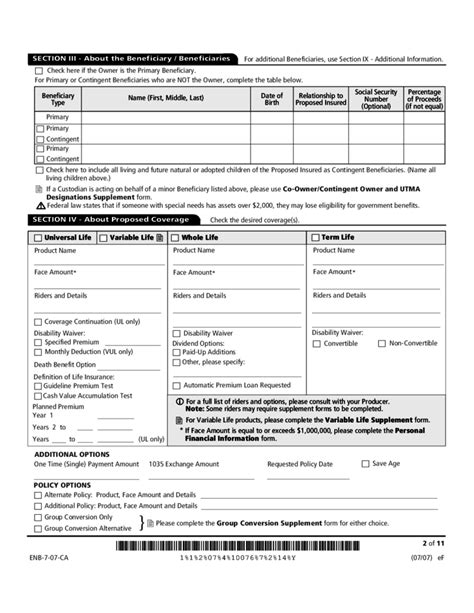You see, our businesses are prone to uncertainties and risks; Life Insurance Application Form - California Free Download
