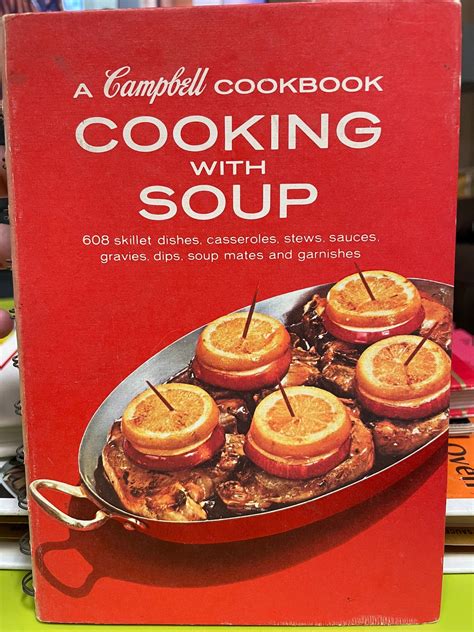 Vintage 1960s A Campbell Cookbook Cooking With Soup 1st Etsy