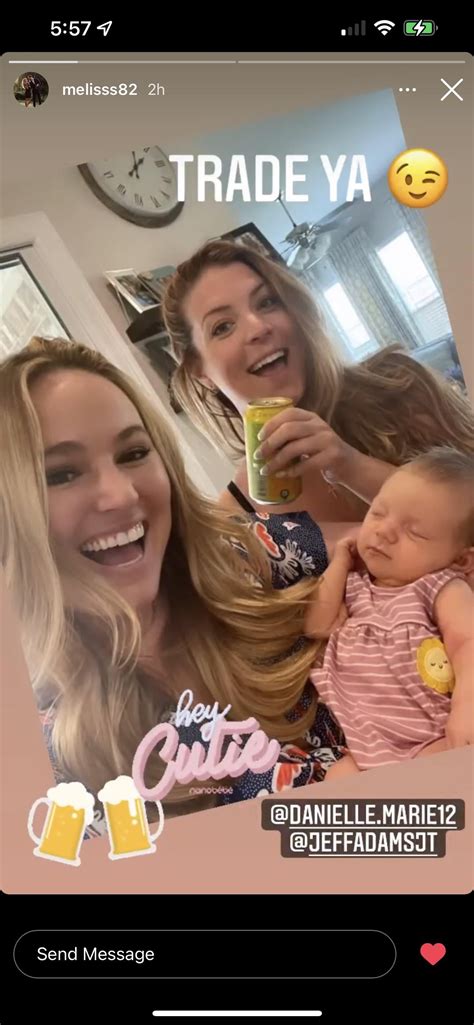 Former DCC Melissa meeting Danielle’s baby girl Avery and Lacey’s baby