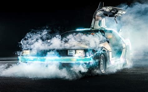 Back To The Future Wallpaper 4k Back To The Future Delorean 4k Wallpaper The Art Of Images