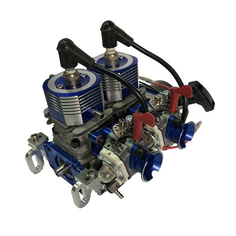 52cc Water Cooled 2 Cylinder Gasoline Engine For Rc Boat Model Ebay
