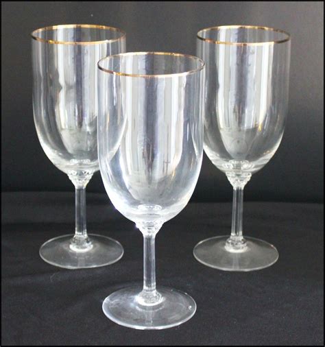 Lovely Stemmed Ice Tea Glasses With Thin Gold Rim Lenox Crystal Tea Glass Iced Tea Glasses