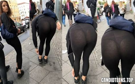 Lovely Tight Ass Under Those See Through Leggings Candid