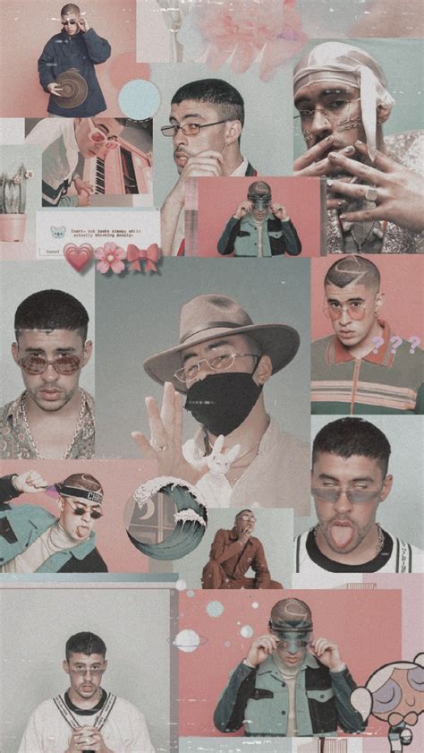 Bad Bunny Aesthetic Collage