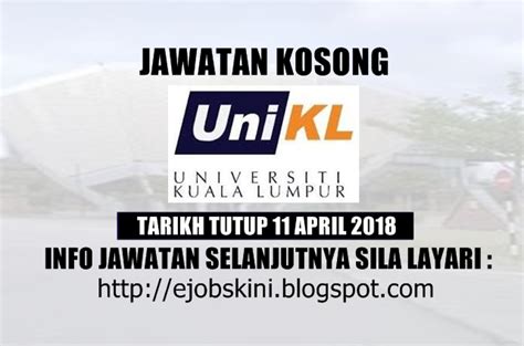 We did not find results for: Jawatan Kosong Universiti Kuala Lumpur (UniKL) - 11 April 2018