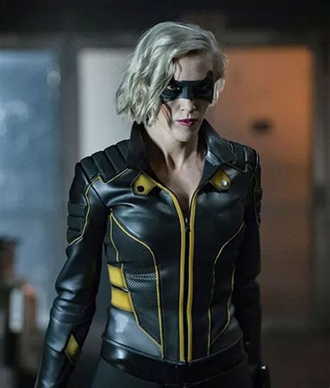 Arrow Spinoff Katie Cassidy Black Canary Laurel Lance Jacket Black