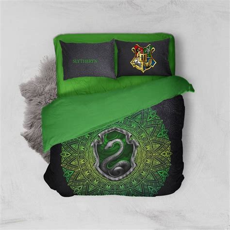 Hogwarts House Slytherin Harry Potter Bed Set Harry Potter Bed Set