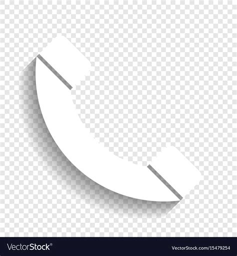 Phone Sign White Icon Royalty Free Vector Image