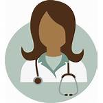 Doctor Clipart Female Dr Clip Circle Vector