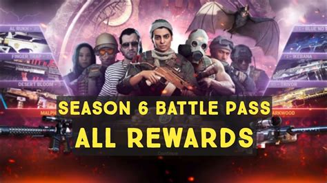 Warzone Season 6 Intro Battle Pass All Rewards Everything In Battle Pass Season 6 Youtube