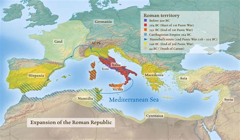 Roman Republic Expansion Of The Roman Republic Roman Republic Map