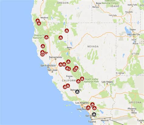 California Fires Map Today Printable Maps