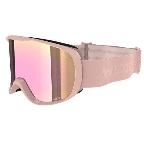 Wedze Skibril En Snowboardbril Voor Dames En Meisjes G 500 W Zonnig
