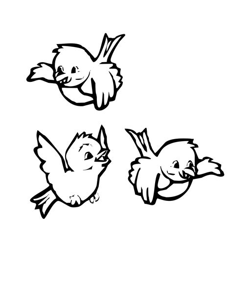 Three Birds Drawing At Getdrawings Free Download