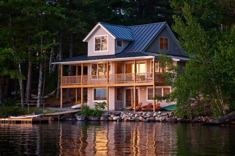 Highland Lake House Rustic Exterior Portland Maine By Kaplan