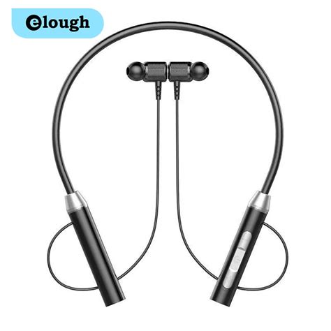 Elough Magnetic Earphones Bluetooth 50 Wireless Headphones Neckband
