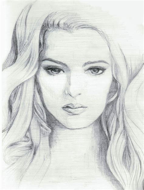 Sketch Of A Woman Face At Explore Collection Of