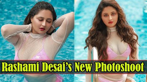 In Pics Rashami Desai Poses In Pink Bikini Alongside Swimming Pool Rashami Desai Hot
