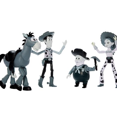 Disney Pixar Toy Story Woodys Roundup Black And White Variant 7 Inch