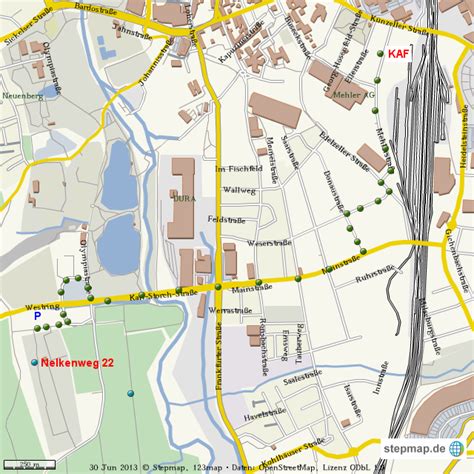 StepMap - Wegbeschreibung - Landkarte für Welt