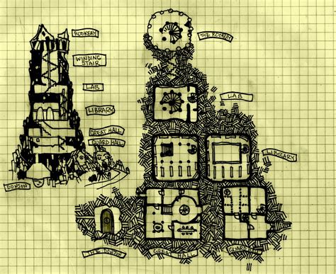 Dungeon Of Signs The Tower Of Flints Map